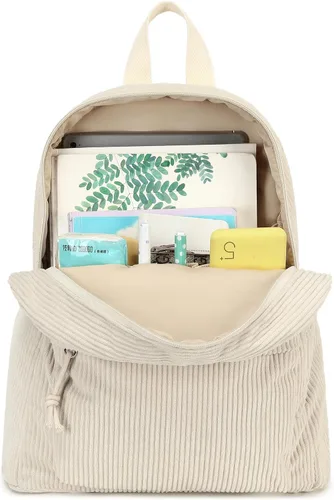 Miniatura 9 de LEDAOU Juego de mini mochila de moda con monedero, cartera, mochila, cartera para mujeres, adolescentes, bolsa de viaje escolar, Beige, 2pcs+wallet