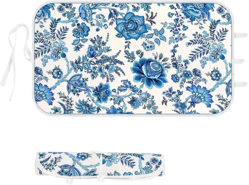 Alfombrilla de Planchado Alfombra de Planchado Portátil para Planchar en Cualquier Lugar con Relleno de 3mm para Prensa de Vapor en Mesa o Cama -