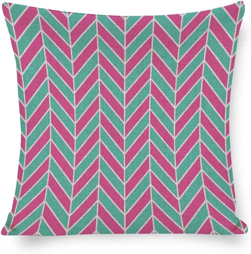 Miniatura 14 de Funda de almohada a cuadros de búfalo verde y negro, 16 x 16 pulgadas, patrón geométrico de cuadros, funda de almohada decorativa moderna para sofá