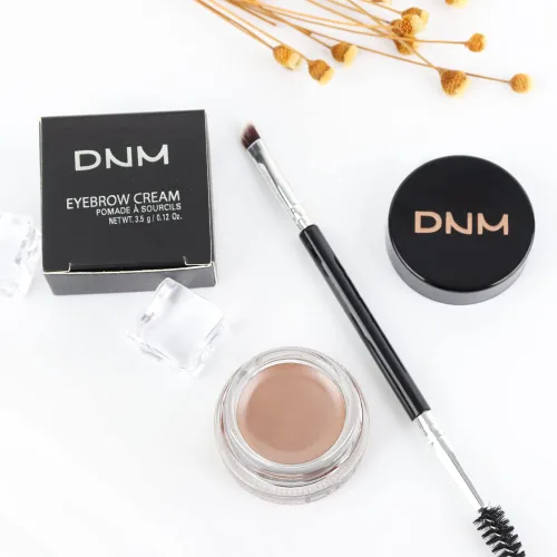 Miniatura 6 de evpct - Kit de maquillaje de pomada en gel en polvo para cejas color rubio con cepillo de doble punta, kit de plantillas para cejas para mujeres