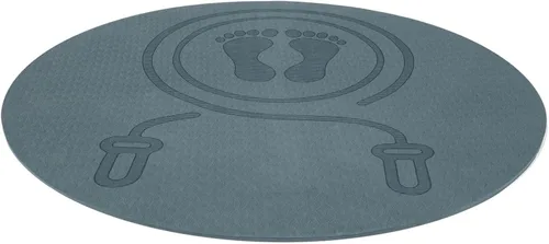 BESPORTBLE Tpe Non-slip Jump Rope Floor Mat Shock-absorbing Soundproof Exercise Mat Thick 0.8cm round Fitness for Indoor Home Workout