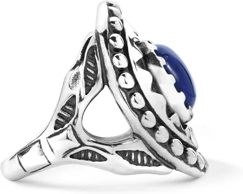 Miniatura 4 de Anillo de protección con forma de estrella de Estados Unidos West Sterling Choice of Colors Sunburst de tamaño 5 a 10, Metal Metal Piedra preciosa