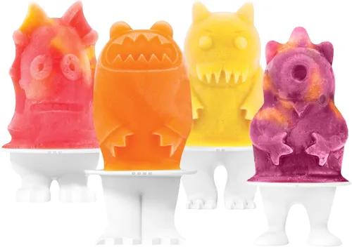 Miniatura 8 de Tovolo - Moldes para paletas heladas, motivo yeti, Dino, Blanco