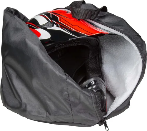 Miniatura 6 de Raider BCS-8B Bolsa para Casco Deluxe de Nylon Negro y Duradera para Motocicleta MX, Mediana