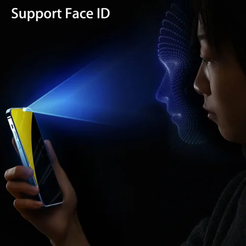 Miniatura 4 de Espejo de vidrio templado antiazul, protector de pantalla anti-espía, película antiespía para iPhone 11 Pro Max/iPhone XS Max, 6.5 pulgadas