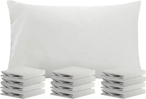 Miniatura 19 de NTBAY Paquete de 12 fundas de almohada Queen 100% microfibra cepillada, súper suaves y acogedoras, resistentes a las arrugas, la decoloración