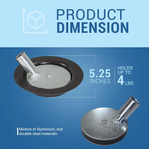 Miniatura 4 de Disco magnético de liberación rápida de 3 3/8 pulgadas, fabricado con orgullo en los Estados Unidos, con tapa magnética de liberación rápida a mano.