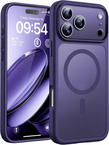 Miniatura 15 de TOCOL Funda magnética 3 en 1 para iPhone 14 Pro, mejorada [protección completa de cámara] con 2 protectores de pantalla, funda de grado militar Azul