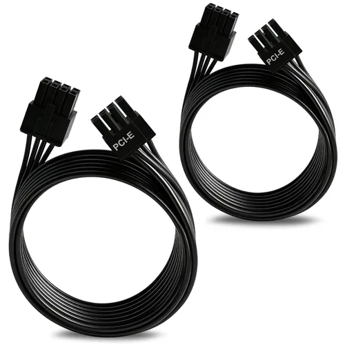Miniatura 10 de COMeap Cable PCIe para Corsair, ATX CPU 8 pines macho a doble PCIe 8 pines (6+2) macho cable de alimentación para Corsair Thermaltake ARESGAME 1