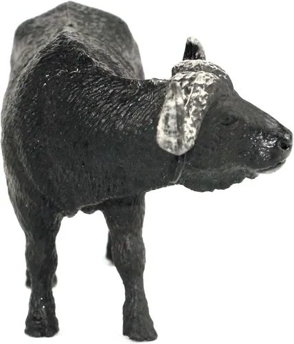 Miniatura 3 de FUNSHOWCASE Figura de juguete de búfalo de animales de la selva africana, figura de plástico realista, altura de 2.6 pulgadas