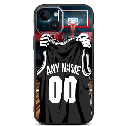 Miniatura 34 de Nombre y número personalizados de bricolaje – Camiseta de baloncesto de Oklahoma City – Funda de silicona líquida para iPhone 17 Air 16 15 Pro Max