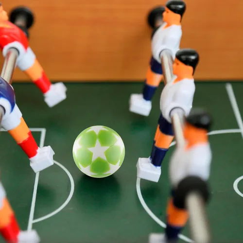 Miniatura 6 de BQSPT - Pelotas de futbolín de 1.28 pulgadas (1.260 in), pelotas de fútbol de repuesto, 16 unidades, futbolín multicolor, oficial, mini pelota