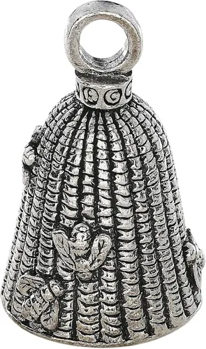 Miniatura 14 de Guardian Bell Campana de la buena suerte de animales con llavero y bolsa de regalo de terciopelo negro Campana de motocicleta Peltre sin plomo