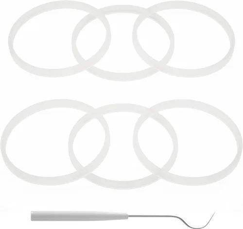 6 paquetes de juntas de sellado 3.2 pulgadas/8.3 cm Juntas de goma O-Ring blancas de repuesto para licuadoras profesionales Ninja BL660 BL770 BL780..