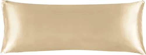 Miniatura 156 de Bedelite Funda de almohada de satén para el cuerpo, súper suave y refrescante, para el cabello y la piel, transpirable, sedosa y larga, 20 x 54 Rosa