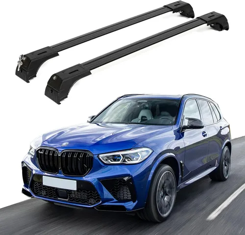 Miniatura 27 de ERKUL Barras transversales de techo para BMW X1 F48 2016-2022 Barras transversales de aluminio con cerradura antirrobo para el techo Compatible