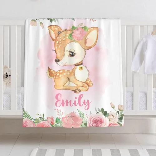 Miniatura 10 de Manta de bebé personalizada para niñas y niños, manta de bebé personalizada con nombre para niños pequeños, niños, ducha, recién nacidos, guardería