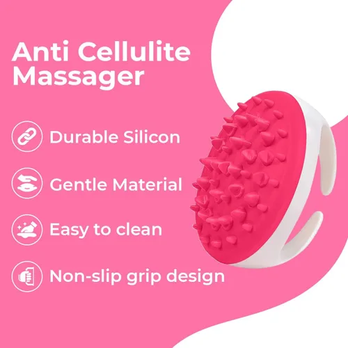 Miniatura 3 de Rodillo masajeador anticelulitis – Anticelulitis Fascia Blaster para eliminar la celulitis – Mejora el flujo sanguíneo, utiliza cepillo