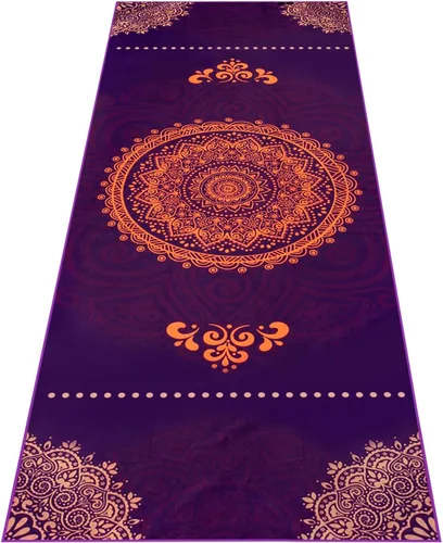 Heathyoga, Toalla de yoga con diseño exclusivo de bolsillos en las esquinas de microfibra 100%, ideal para yoga, pilates y entrenamiento físico,