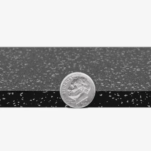 Miniatura 8 de Baldosa de goma IncStores robusta de 8mm, (baldosas de 58x58cm/kit de piezas para el suelo) tatami de gimnasio de goma entrelazado, para suelos
