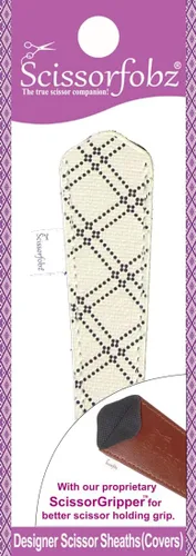 Miniatura 54 de Fundas protectoras para tijeras de diseñador, 4 unidades, tamaño surtido, diseño floral victoriano azul #4-304 Jardín floral victoriano azul