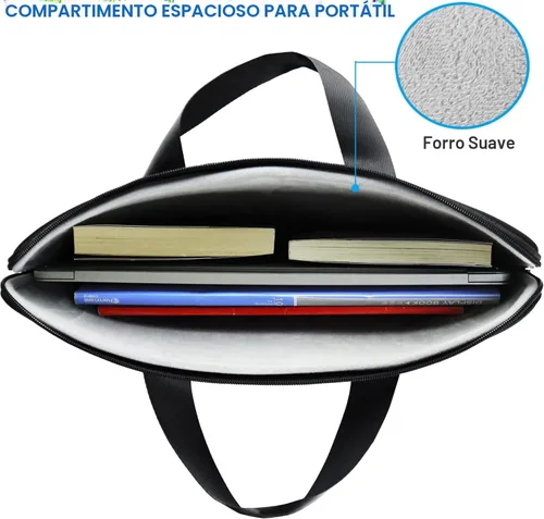 Miniatura 4 de Funda para portátil de 15.6 pulgadas, Bolso de Mano para Laptop de Viaje Duradero, Bolsa Protectora Anti-choque, Maletín de Transporte