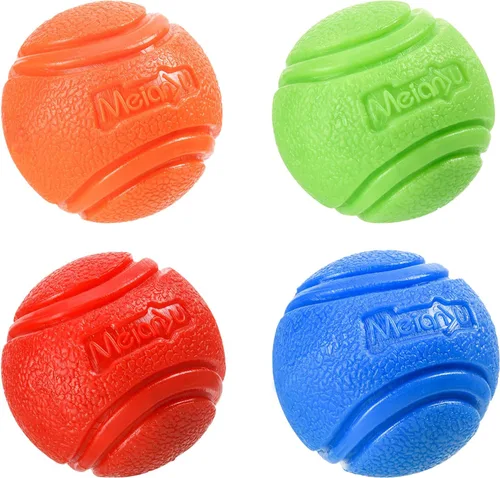 Miniatura 11 de Pelota de entrenamiento para perros en una cuerda, pelota de goma para perros con asa para tira y afloja K9, recompensas de entrenamiento