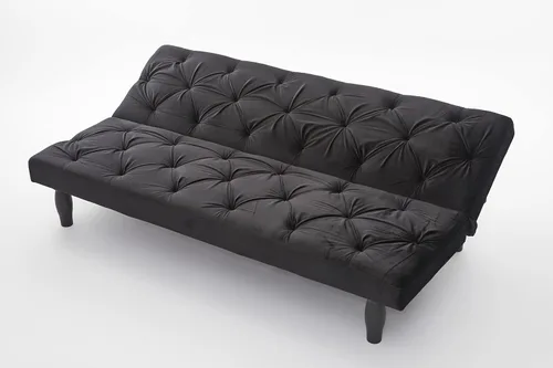 Miniatura 7 de Sofá cama tipo futón, moderno, tapizado, plegable, para sala de estar compacta, sofá reclinable de tela, para apartamentos pequeños, espacios