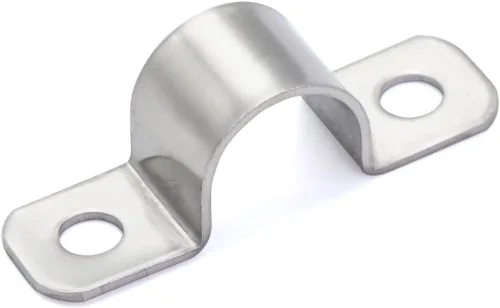 Miniatura 9 de Abrazaderas de conducto de acero inoxidable de 3/4 pulgadas, abrazaderas de tubo de 2 agujeros, soporte en U, clips de fijación de conducto