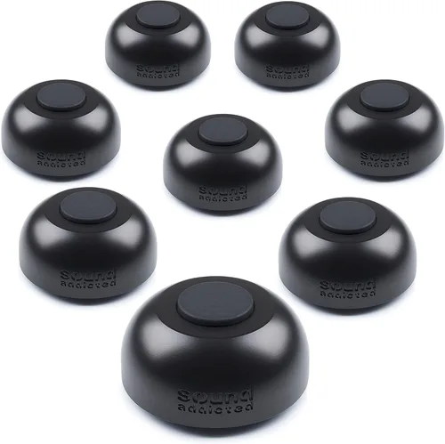 Sound Addicted S-Pods - Pies de aislamiento para altavoces y monitores de estudio (juego de 8 unidades)