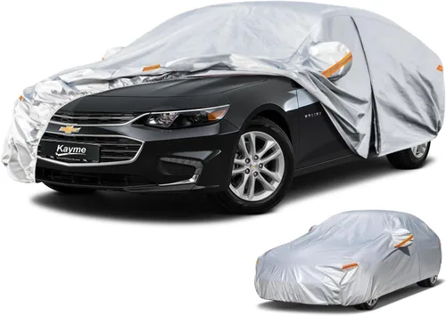Miniatura 120 de Kayme - Cubierta completa impermeable de 6 capas para automóvil, apta para todo clima, protección para exteriores contra lluvia, rayos ultravioleta