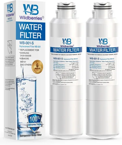 Miniatura 10 de Wildberries DA29-00020B Reemplazo para filtro de agua Samsung DA97-08006A, RS25J500DSR, RF23J9011SG, RF23J9011SR/AA, RF263TEAESG, RS25J500DSG