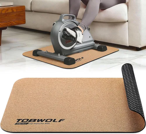 Miniatura 10 de TOBWOLF Non-Slip Workout Mat for Ellipse Leg Exerciser, Ellipse Machine Mat, Exercise Mat for Under Desk Ellipticals, Suitable for Electric Seated