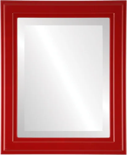 Miniatura 7 de OVALCREST Espejo de pared biselado rectangular para decoración del hogar, estilo Wright - Oro champán - Dimensiones exteriores de 16 x 20 pulgadas