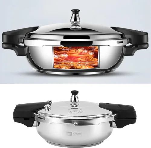 Miniatura 4 de Fdit Olla a presión de acero inoxidable Cocina eficiente Diseño multifuncional Conducción rápida de calor Estufas de gas eléctricas de doble
