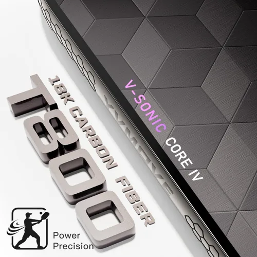 Miniatura 6 de YVmove T800 Carbon Fiber Pickleball Paddle with 16mm Dynamic Core, Premium Pickle Ball Thermoformed Unibody, Elongated Shape, Enhanced Power & Gris