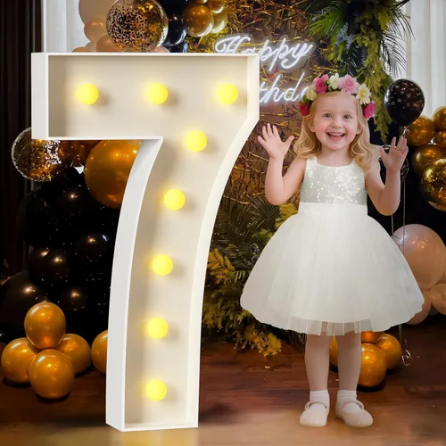 Miniatura 32 de Mixifox Letras O de marquesina de 3 pies, letras grandes iluminadas de 3 pies de alto con luces, letra grande para boda, compromiso, graduación
