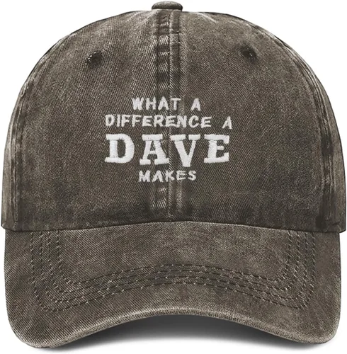Miniatura 9 de What A Differences A Dave Makes Hat Gorra de béisbol Sombreros para hombres Sombrero ajustable