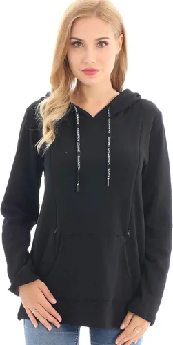 Miniatura 49 de Bearsland - Sudadera de lactancia y maternidad para mujer, con bolsillos y capucha