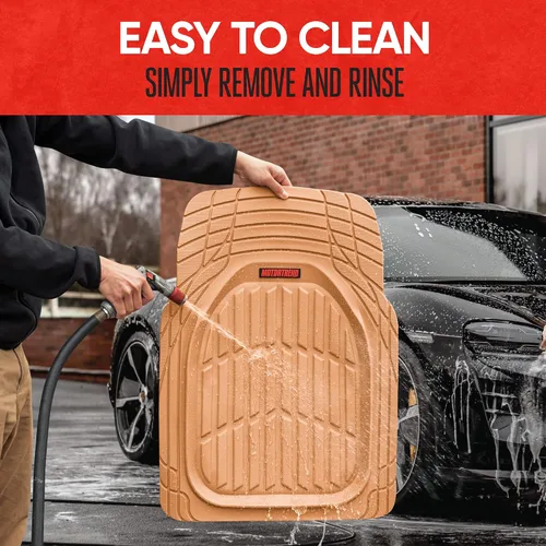 Miniatura 7 de Motor Trend - MT-921-BG Flextough Tortuga - Alfombrillas de goma resistentes para coche, SUV, furgoneta y camión - Protección para todo tipo de Beige