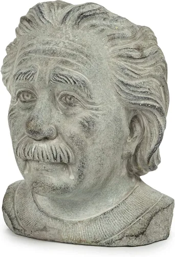 Miniatura 2 de Abbott Collection - Maceta pequeña con cabeza de Einstein, color gris (4 x 8 pulgadas)