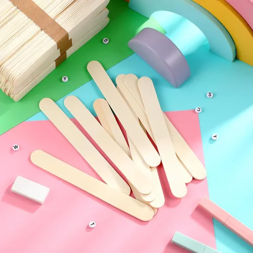 Miniatura 5 de Sintuff 2500 palitos de madera de 6 pulgadas para manualidades, espátulas aplicadoras de cera de madera a granel, palitos multiusos para eliminación
