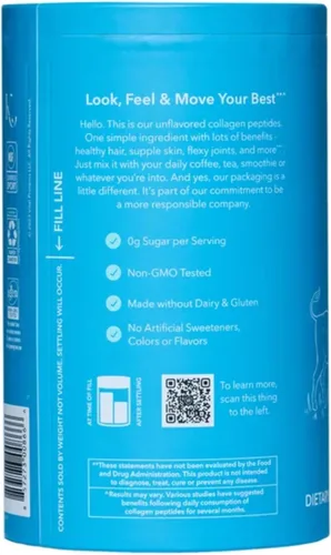 Miniatura 2 de Vital Proteins - Péptidos naturales de colágeno de nutrición integral, criados en pasto, alimentados con hierba, aptos para dieta paleolítica, sin