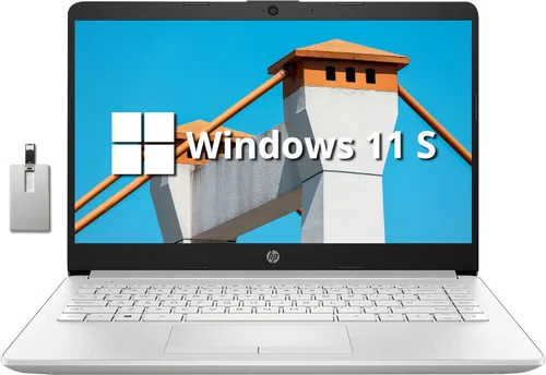 Miniatura 10 de HP 2022 Stream - Laptop BrightView HD de 14 pulgadas, Intel Celeron N4120, 4 GB de RAM, 64 GB SSD, gráficos Intel HD, cámara web 720p, 1 año Office