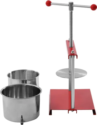 Miniatura 6 de Fruit Wine Press 1.6 Gallon Stainless Steel Manual Juice Maker 100% Nature Juice Making, Apple Grape Berry Vegetables Crusher, Olive Oil Cider