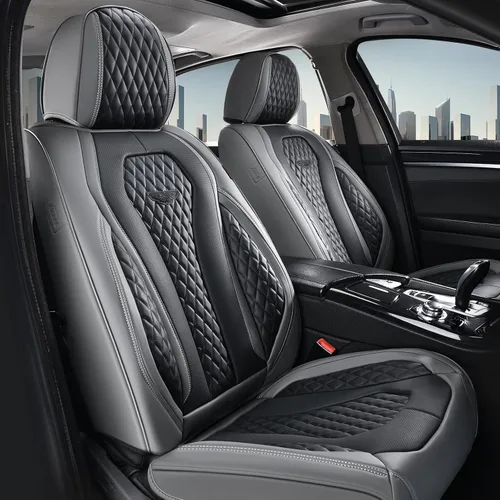 Miniatura 46 de Coverado Fundas de Asiento, Fundas de Asiento de Coche para Asientos Delanteros, Funda de Asiento de Coche Roja, Fundas de Asiento de Coche Rojo