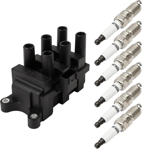 Miniatura 10 de OCPTY Paquete de bobinas de encendido y bujías para Lexus GS430 4.3L/V8, 2003-2009 para Toyota 4Runner 4.7L/V8#UF230, juego de 8 bobinas