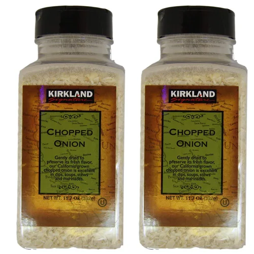 Kirkland Signature - Especias y hierbas - Botella de 14.5 onzas - Paquete de 2 (cebolla picada) _AB