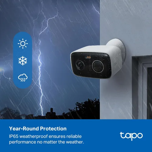 Miniatura 4 de Cámara de seguridad exterior inalámbrica Tapo, 1080P, hasta 180 días de batería, detección gratuita de personas, visión nocturna a color, Blanco