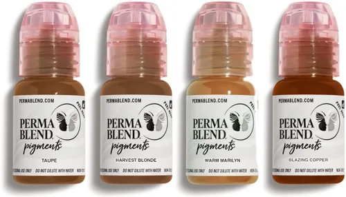 Miniatura 9 de Perma Blend - Kit de tatuaje modificador cálido para cejas - Kit de maquillaje para microblading y delineador permanente - Tinta de tatuaje Conjunto